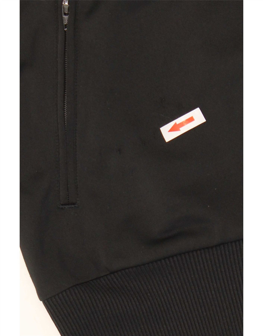 Giacca da tuta grafica da donna Adidas UK 14 poliestere nero medio