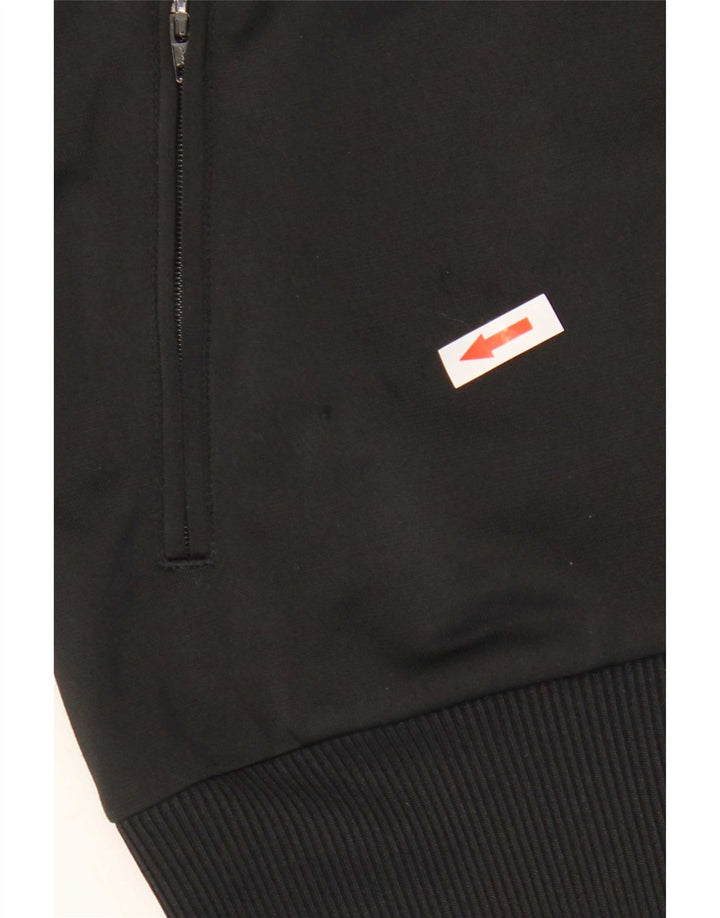 Giacca da tuta grafica da donna Adidas UK 14 poliestere nero medio