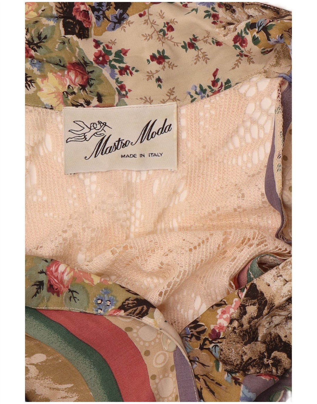 Abito camicia da donna MASTRO MODA UK 12 Medio multicolore floreale