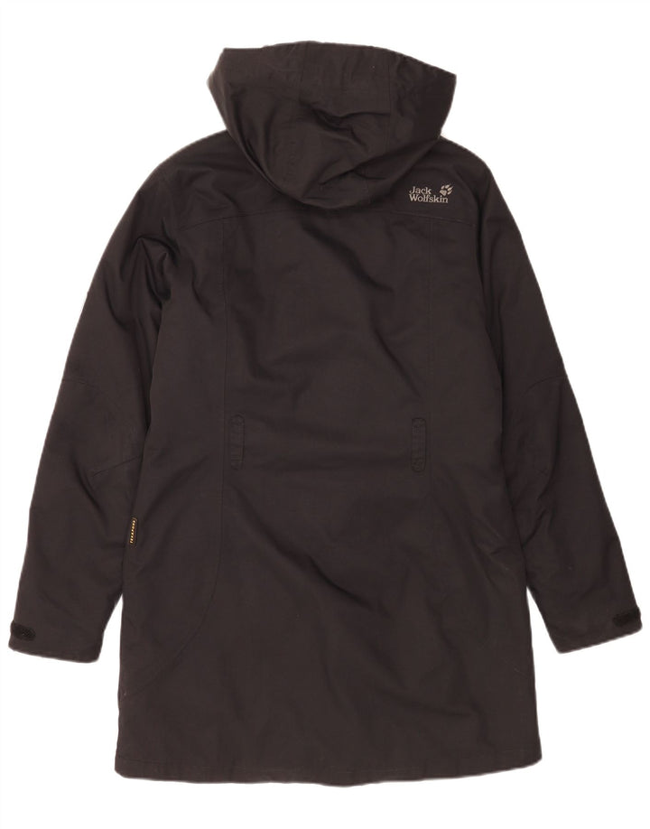 Giacca a vento oversize con cappuccio da donna Jack Wolfskin UK 10 piccolo nero