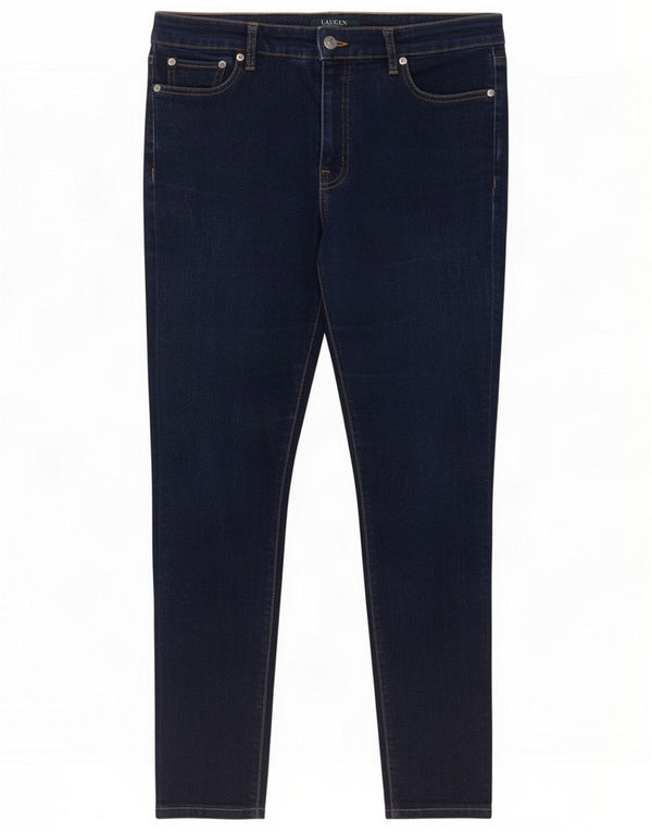 Ralph Lauren Jeans skinny da donna US 10 Large W32 L27 Blu navy Cotone