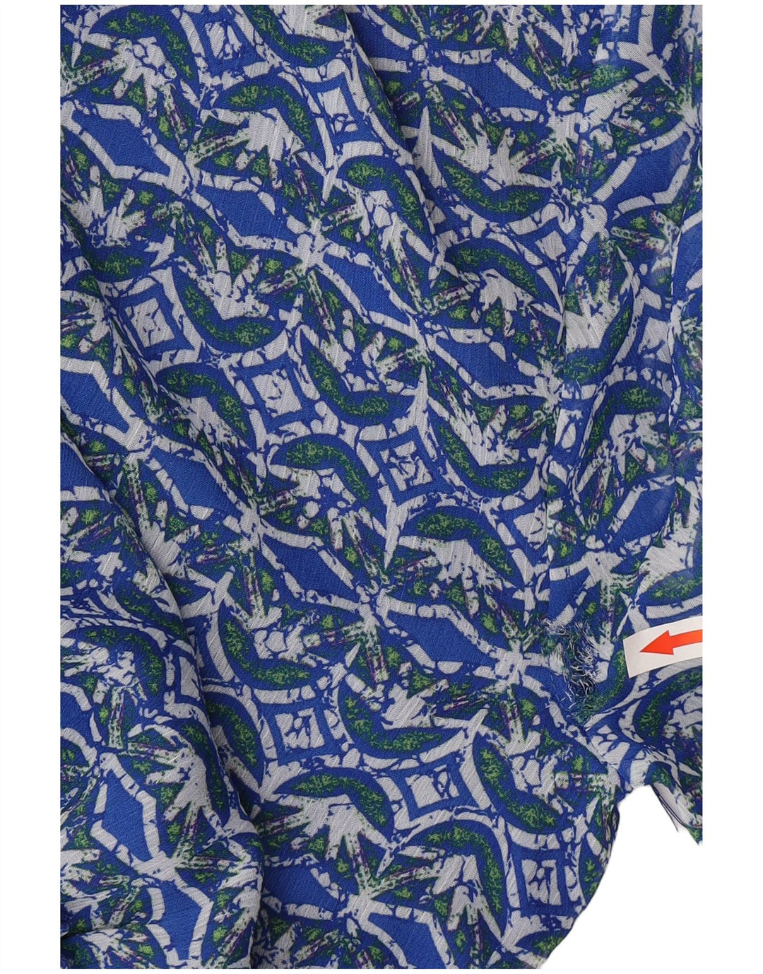 Abito a strati a maniche lunghe da donna Zara UK 12 Poliestere floreale blu medio