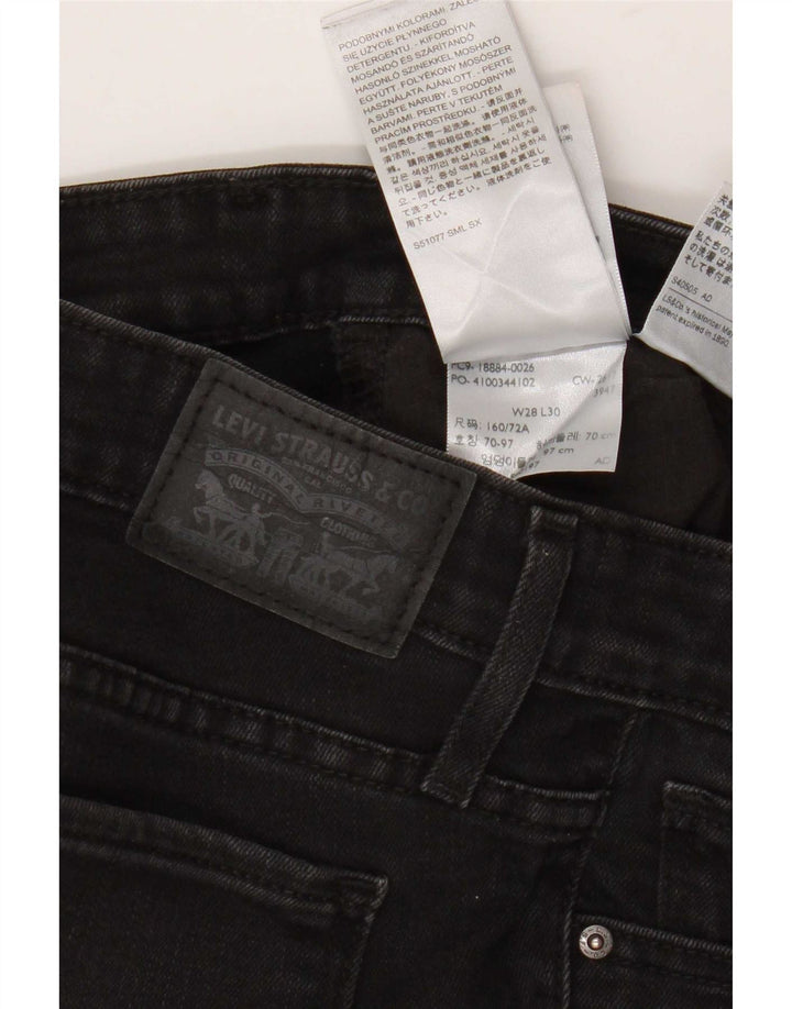 Jeans Levi's 712 Slim da donna W28 L30 cotone nero