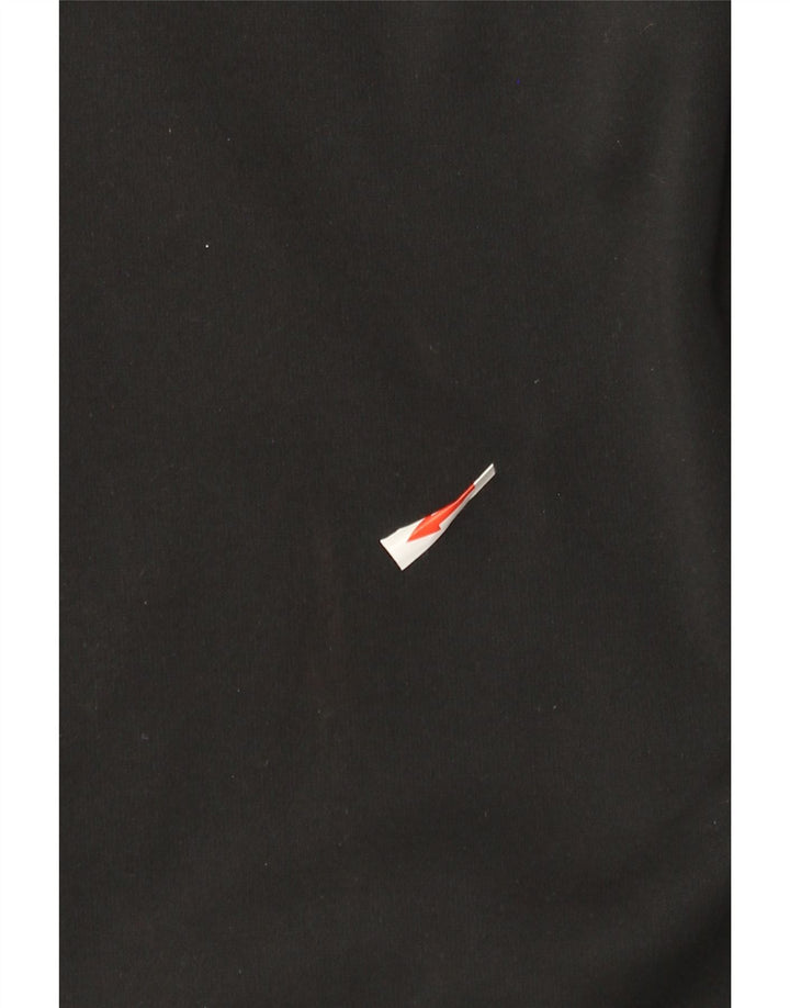 Felpa con cappuccio e zip Nike Dri Fit da uomo, piccola, in poliestere nero