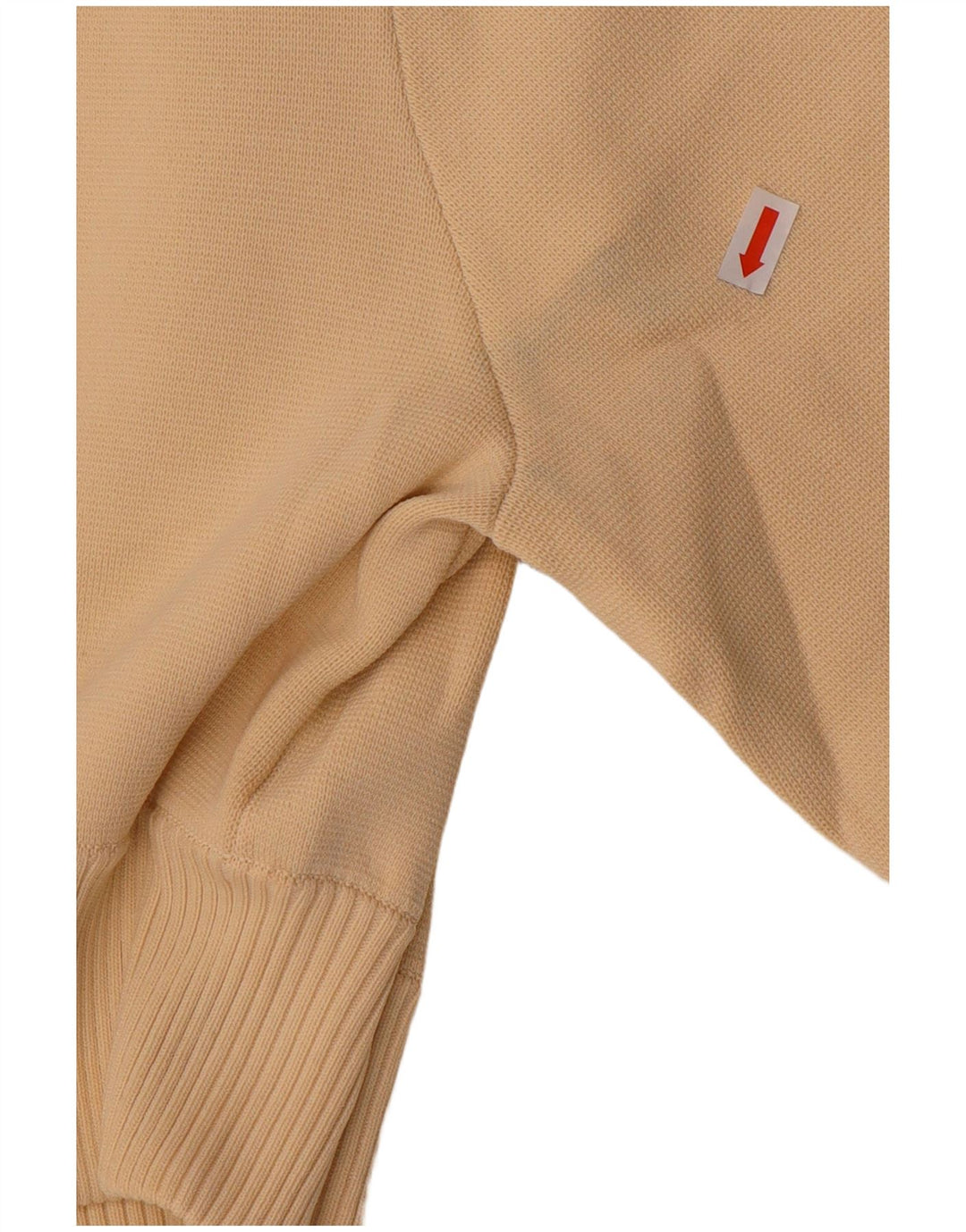 Maglione cardigan corto Zara da donna UK 10 piccolo beige poliammide