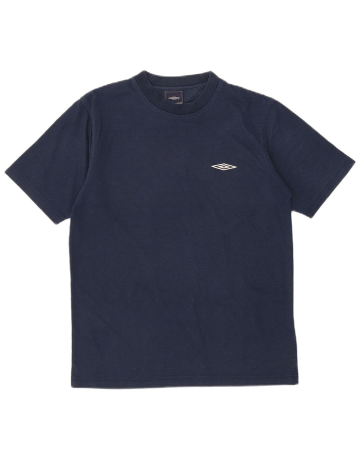T-shirt da uomo Umbro Top medio in poliestere blu navy