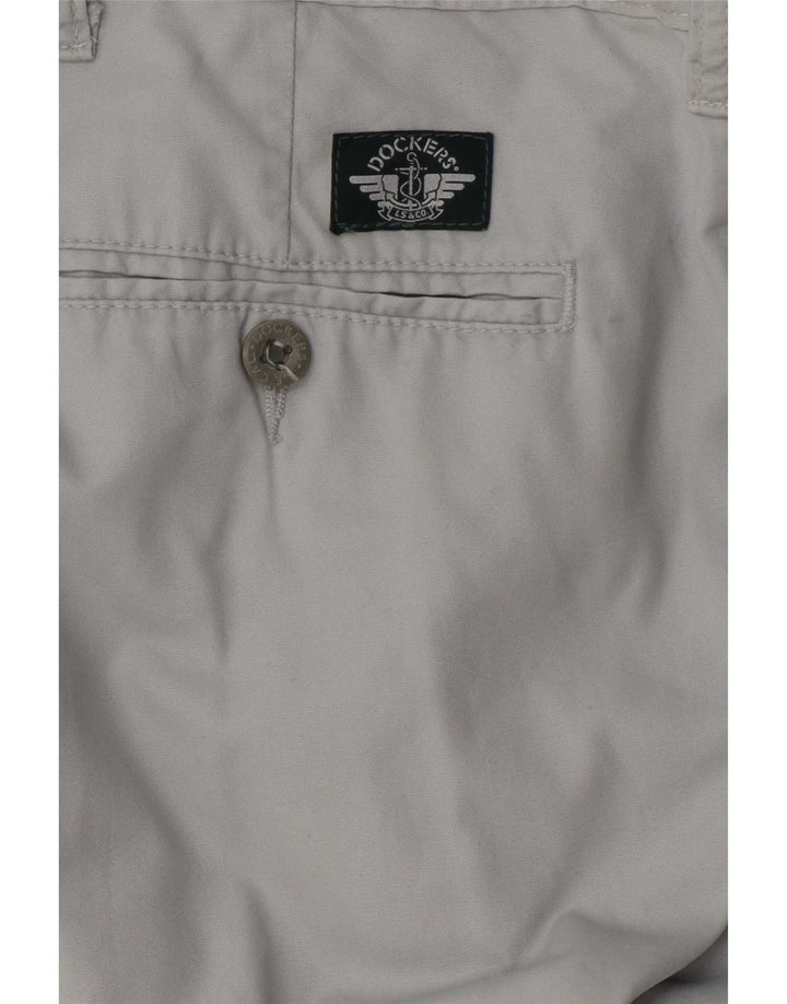 Pantaloni chino con pegging da uomo Dockers W42 L29 Grigi