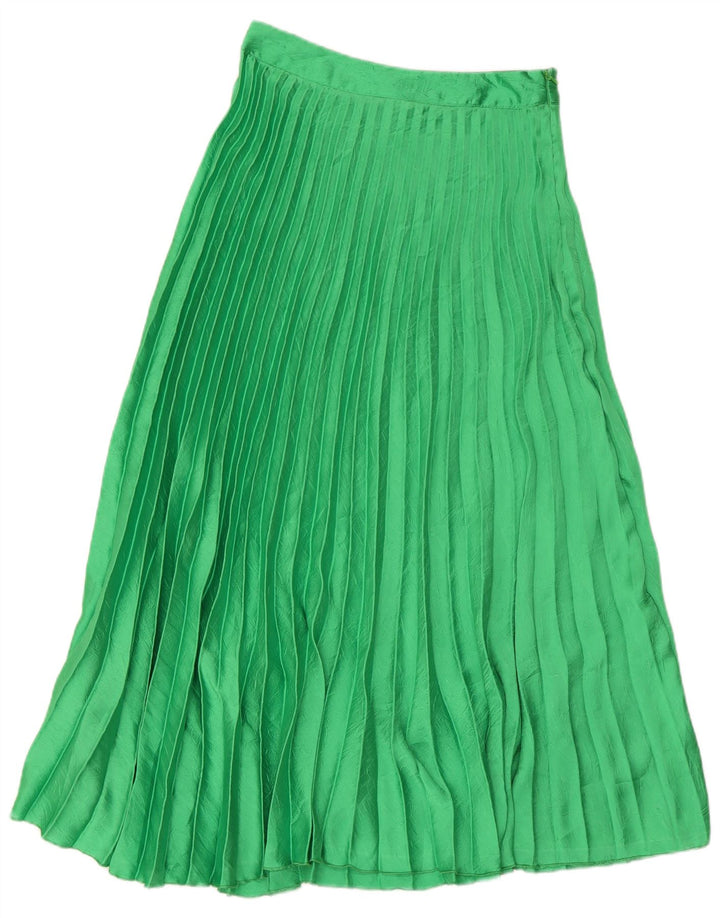 Gonna lunga a pieghe Zara da donna piccola W26 verde
