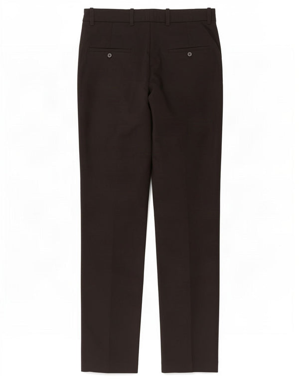 Zara Womens Straight Chino Trousers XS W24 L27 Black Polyester