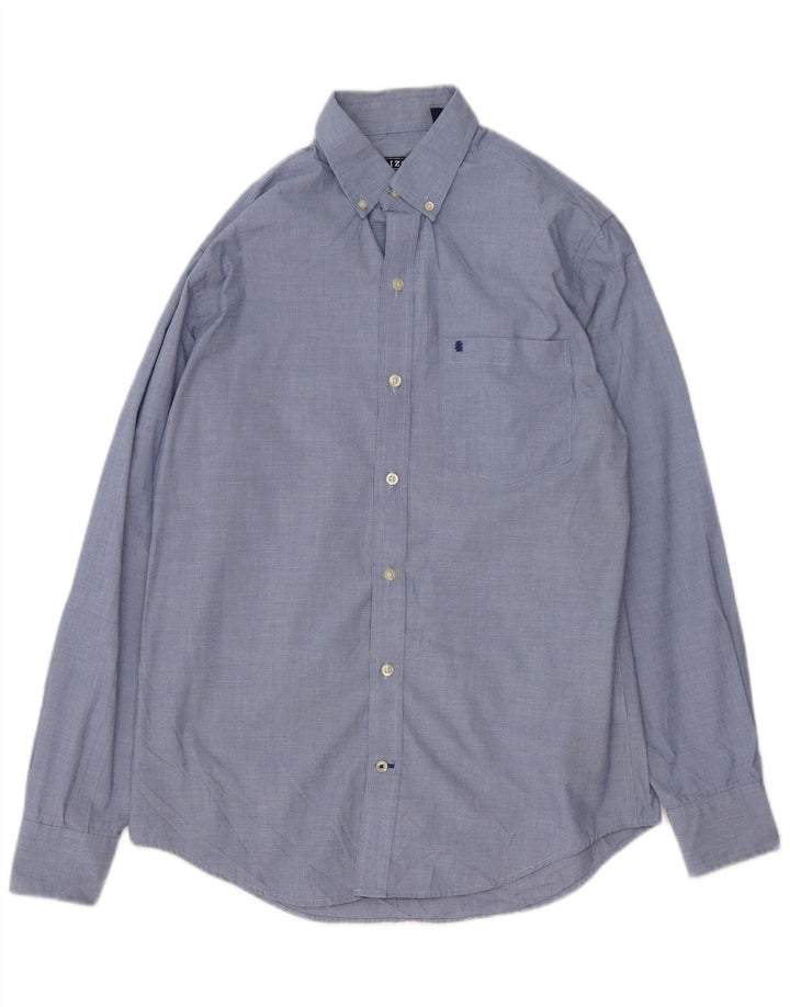 Camicia da uomo IZOD piccola in cotone blu