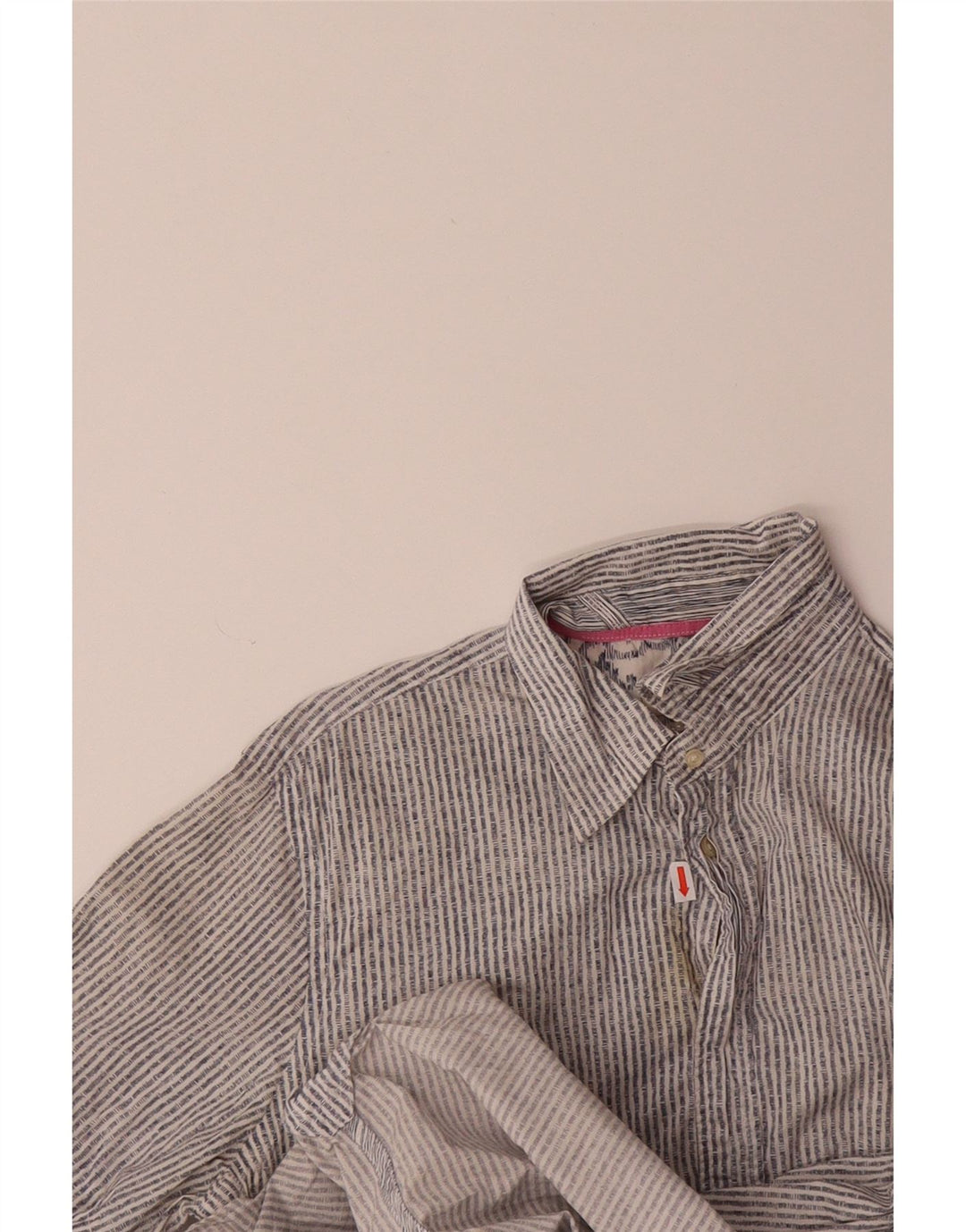 DIESEL Mens Short Sleeve Shirt Small Blue Pinstripe Cotton Vintage Diesel and Second-Hand Diesel from Messina Hembry 