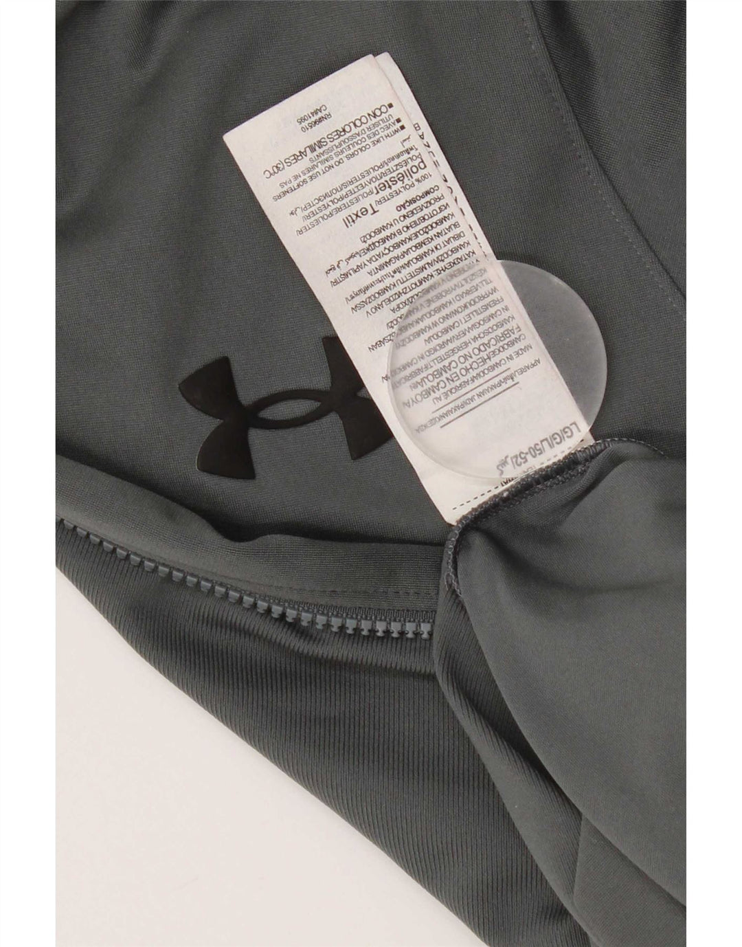 Giacca da ginnastica da uomo Under Armour grande in poliestere color block grigio