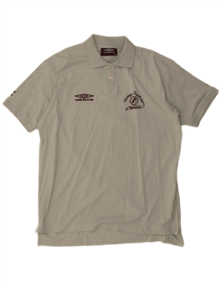 Polo Umbro da uomo XL in cotone verde