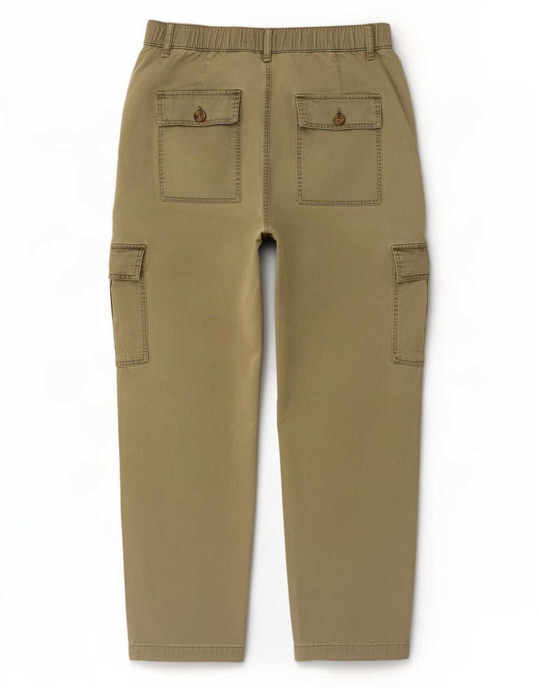 Pantaloni cargo da jogging da donna Marks & Spencer UK 12 Medium W30 L26 Cachi
