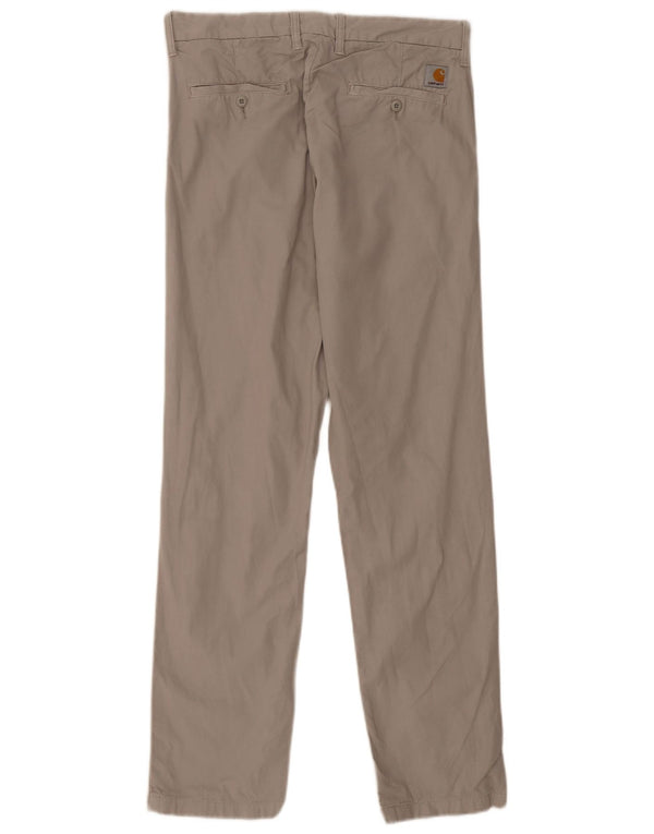 Pantaloni chino dritti da uomo Carhartt W30 L32 in cotone grigio