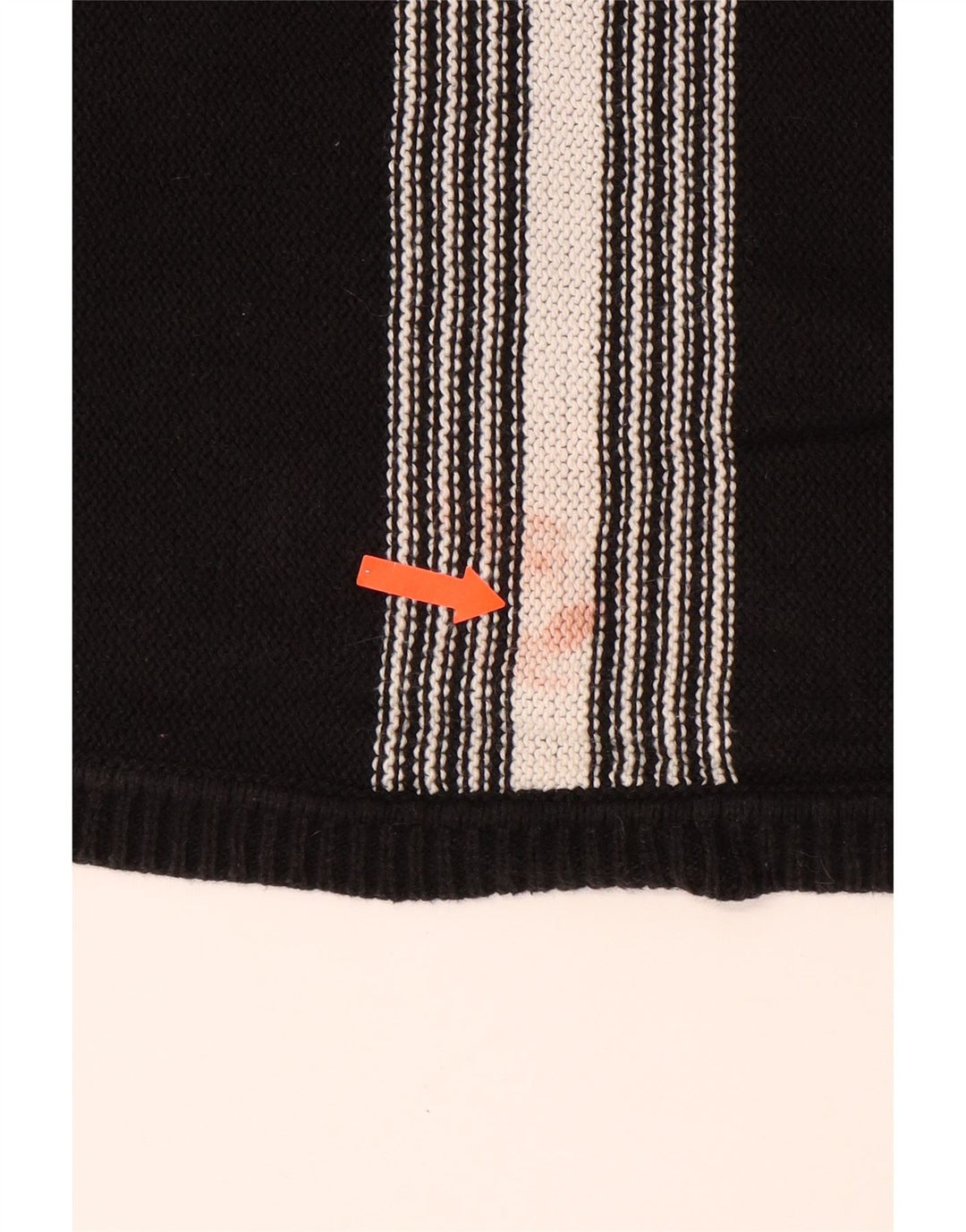 CALVIN KLEIN Maglione da uomo con scollo a barca in cotone a righe nere medie