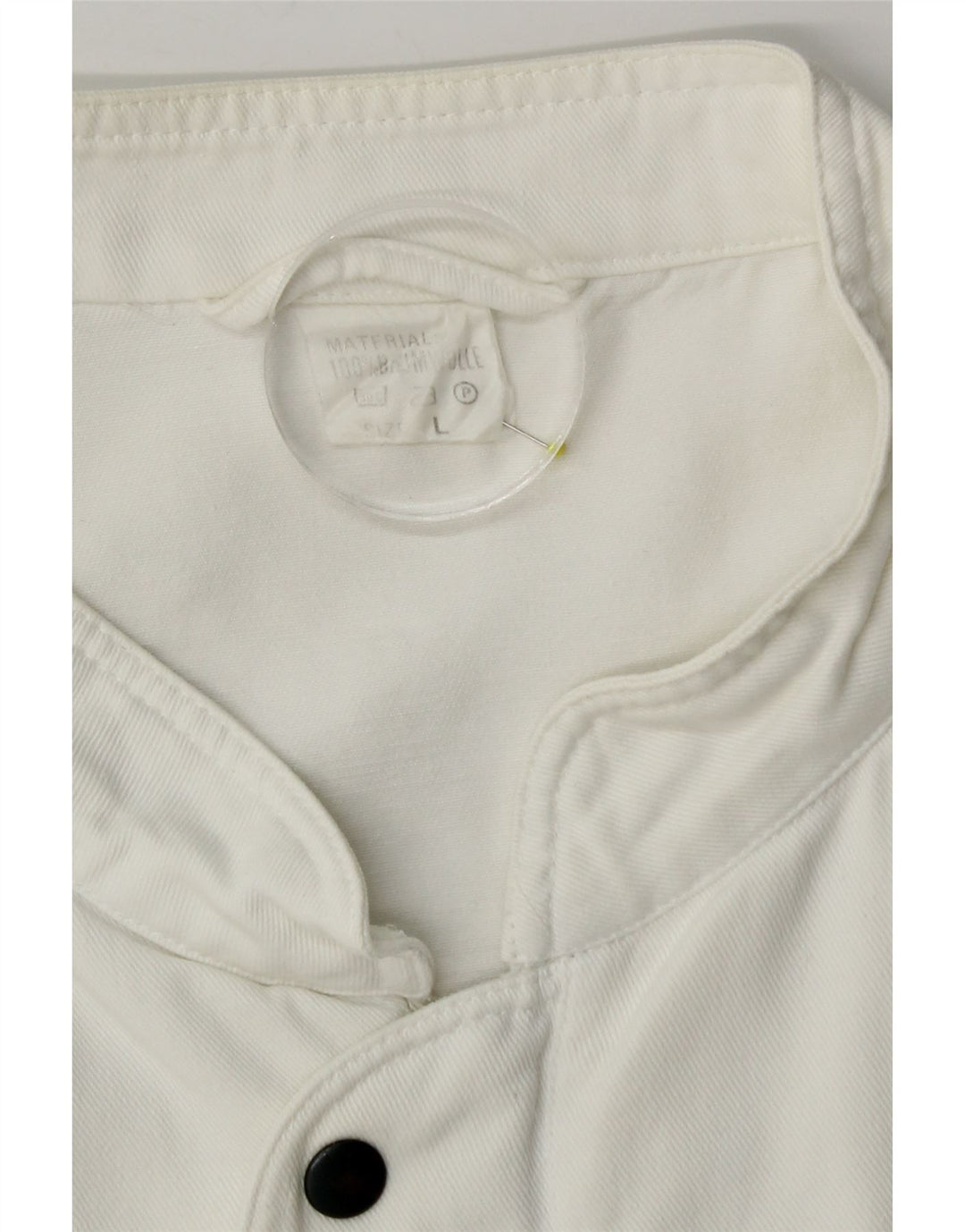 Giacca utility da uomo vintage UK 40 grande cotone bianco