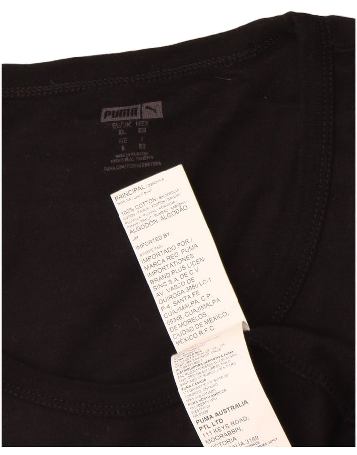 Canotta da uomo Puma XL in cotone nero