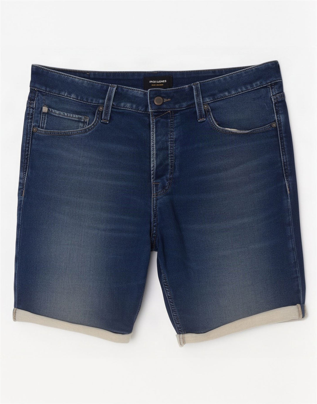 Pantaloncini di jeans da uomo Jack & Jones grandi W34 cotone blu