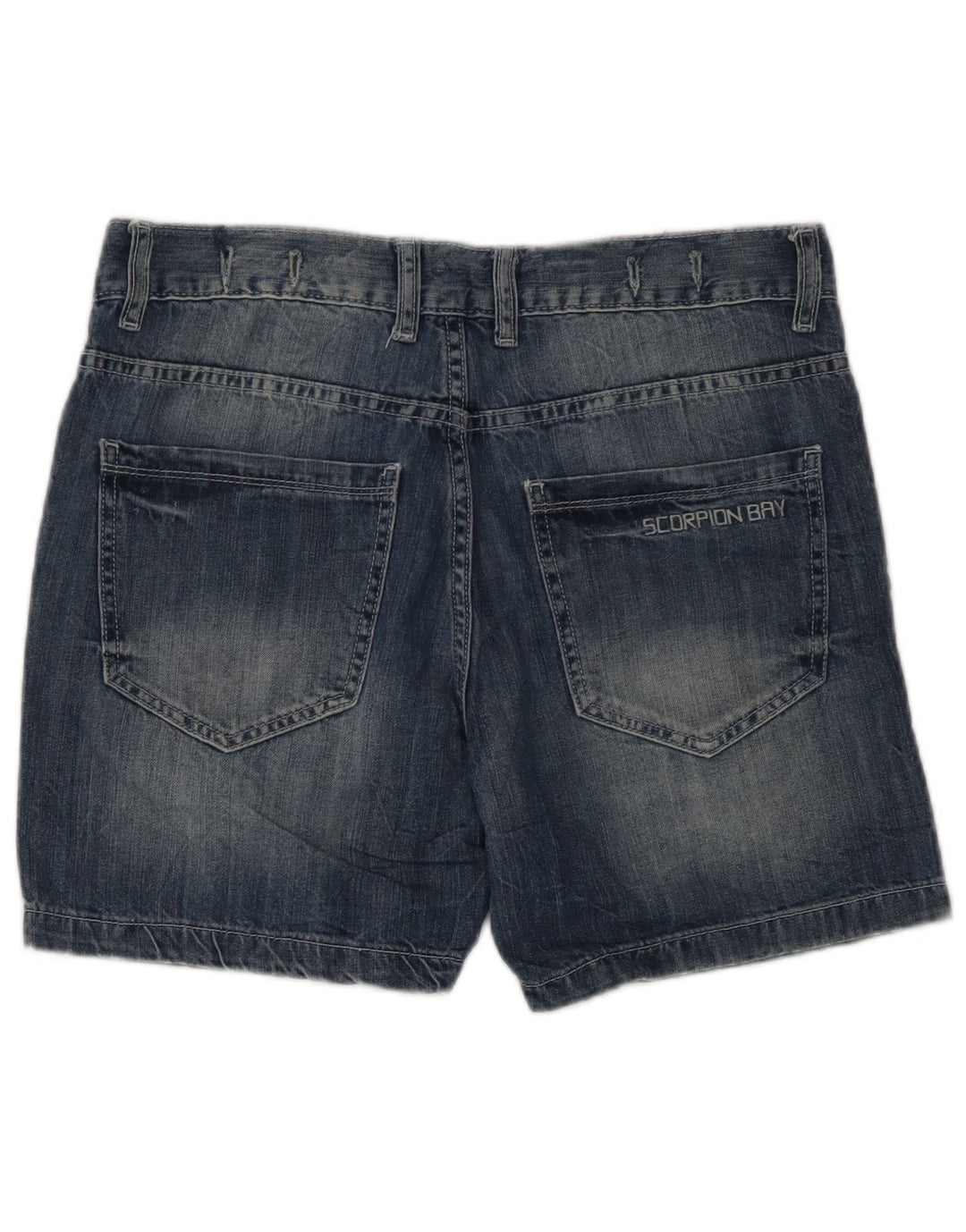 Pantaloncini di jeans da uomo Scorpion Bay W30 in cotone blu medio