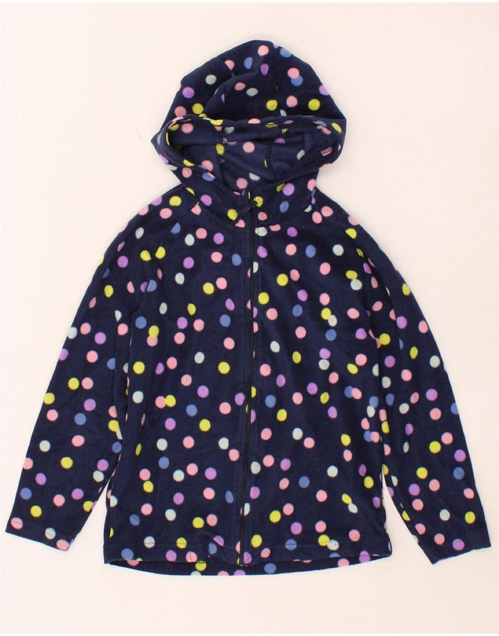 MOUNTAIN WAREHOUSE Girls Fleece Jacket 9-10 Years Navy Blue Polka Dot Vintage Mountain Warehouse and Second-Hand Mountain Warehouse from Messina Hembry 