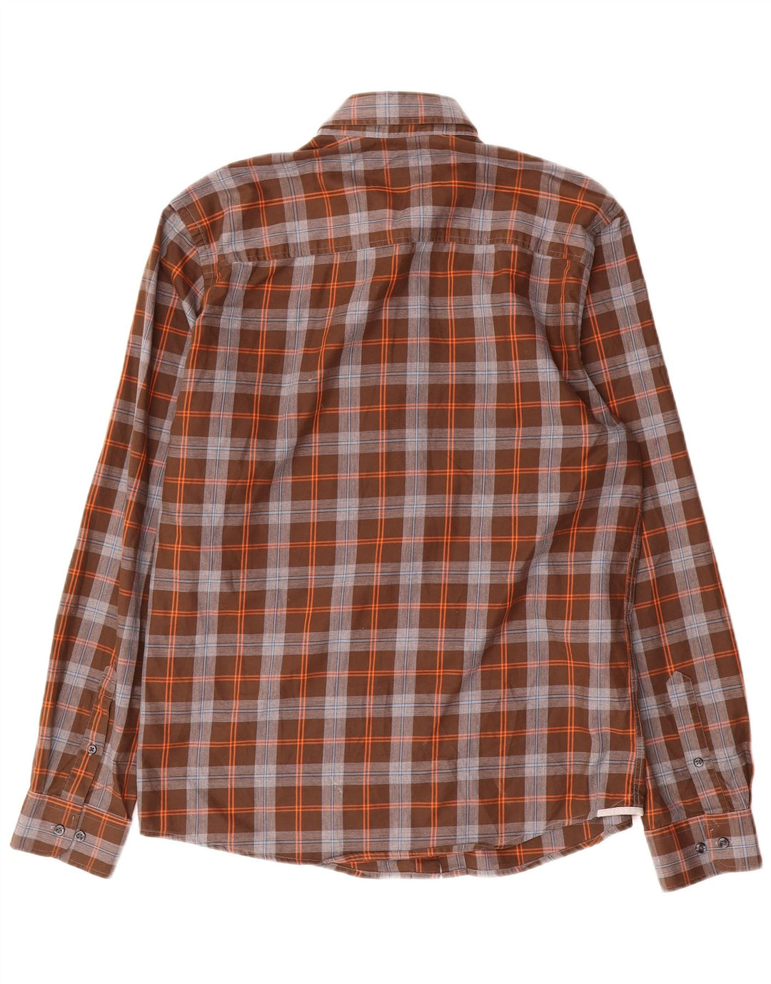 Camicia sartoriale da uomo Jack & Jones, cotone a quadri marroni grandi
