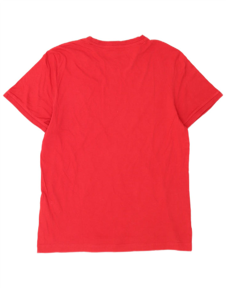 T-shirt da uomo Lotto Top Large rossa in cotone