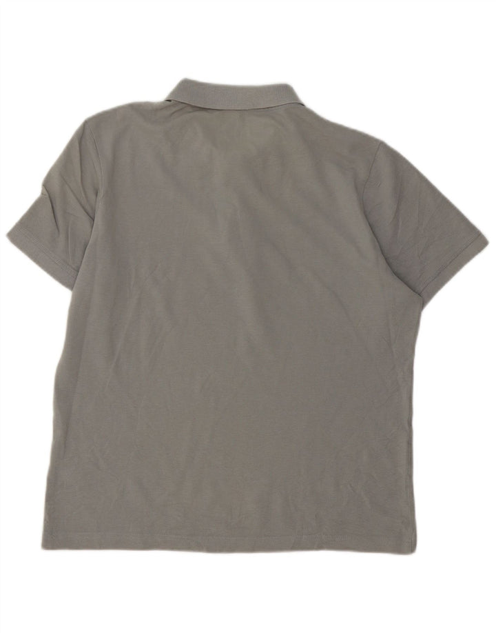 Polo da uomo DACK'S in cotone grigio medio