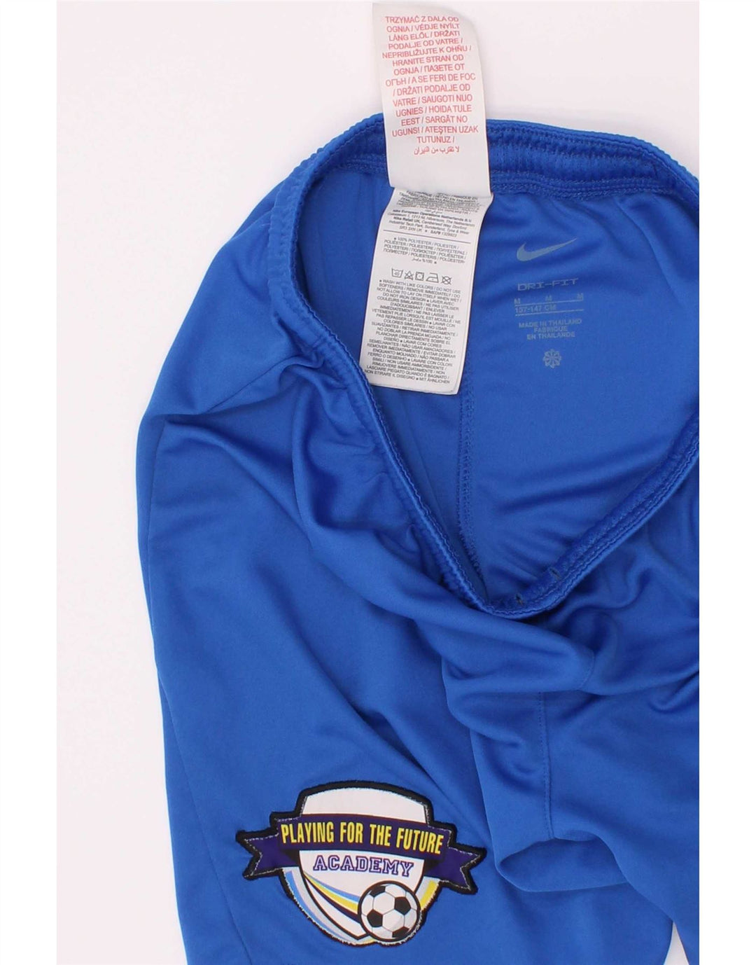 Pantaloncini sportivi Nike Dri Fit Graphic da ragazzo 10-11 anni in poliestere blu medio