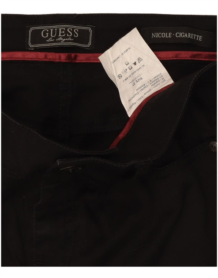 Jeans Guess Slim a sigaretta da donna W27 L30 cotone nero