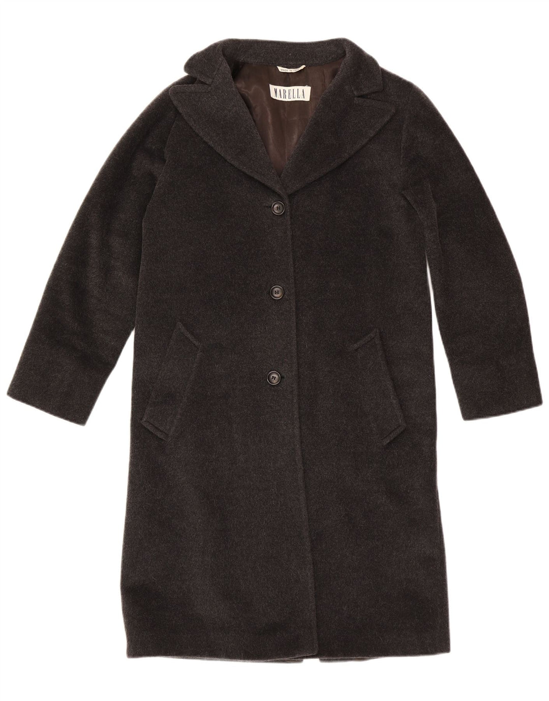 Soprabito oversize da donna Marella UK 8 piccolo in lana grigia