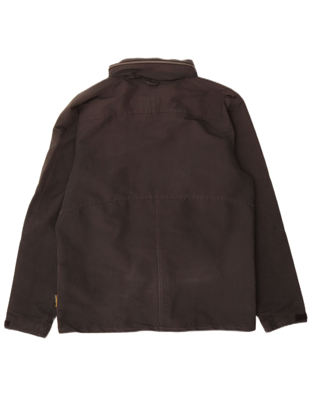Giacca antipioggia con cappuccio da uomo Jack Wolfskin UK 36/38 poliestere nero medio