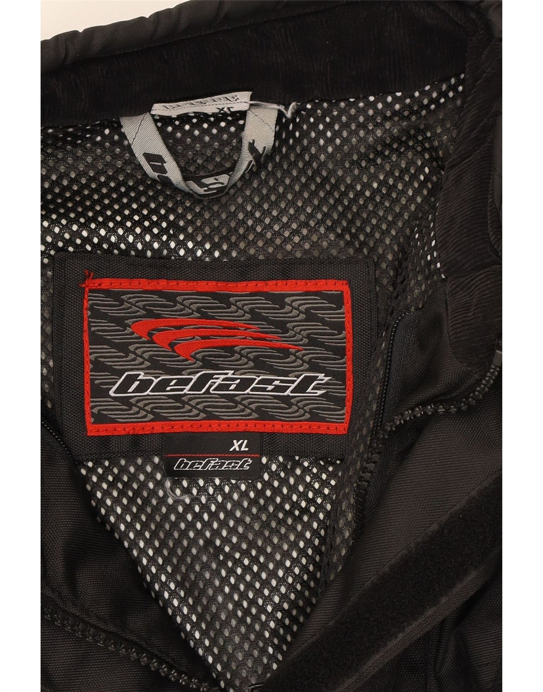 VINTAGE Mens Biker Jacket UK 42 XL Black Polyester Vintage Vintage and Second-Hand Vintage from Messina Hembry 