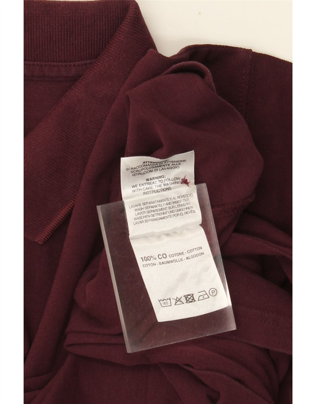 Polo regolare da uomo Carrera 2XL in cotone bordeaux