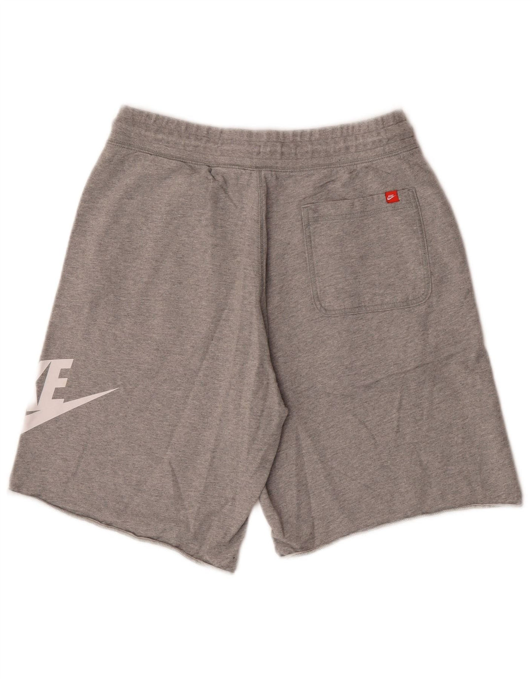 Pantaloncini sportivi Nike da uomo con grafica grande, cotone grigio