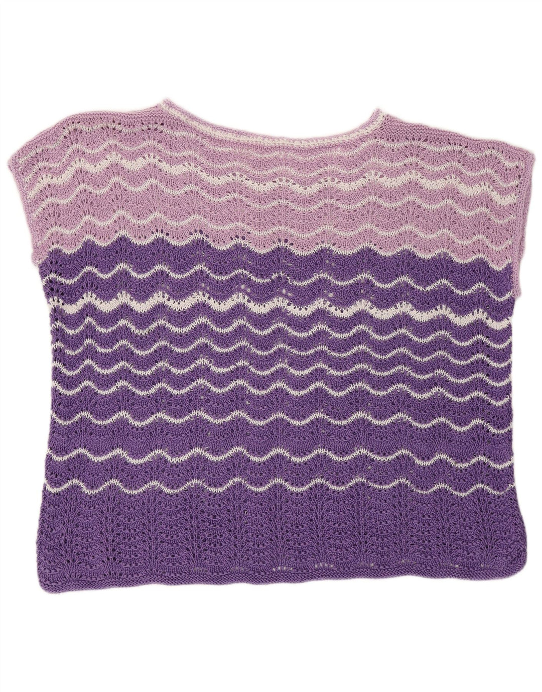 Canotta trasparente da donna VINTAGE UK 20 2XL Viola Colourblock