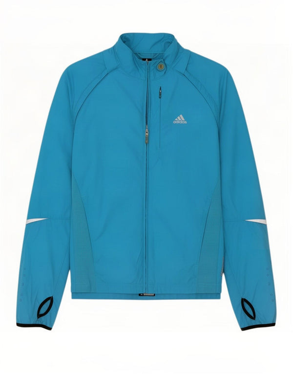 Adidas Womens Clima 365 Tracksuit Top Jacket UK 12 Medium Blue