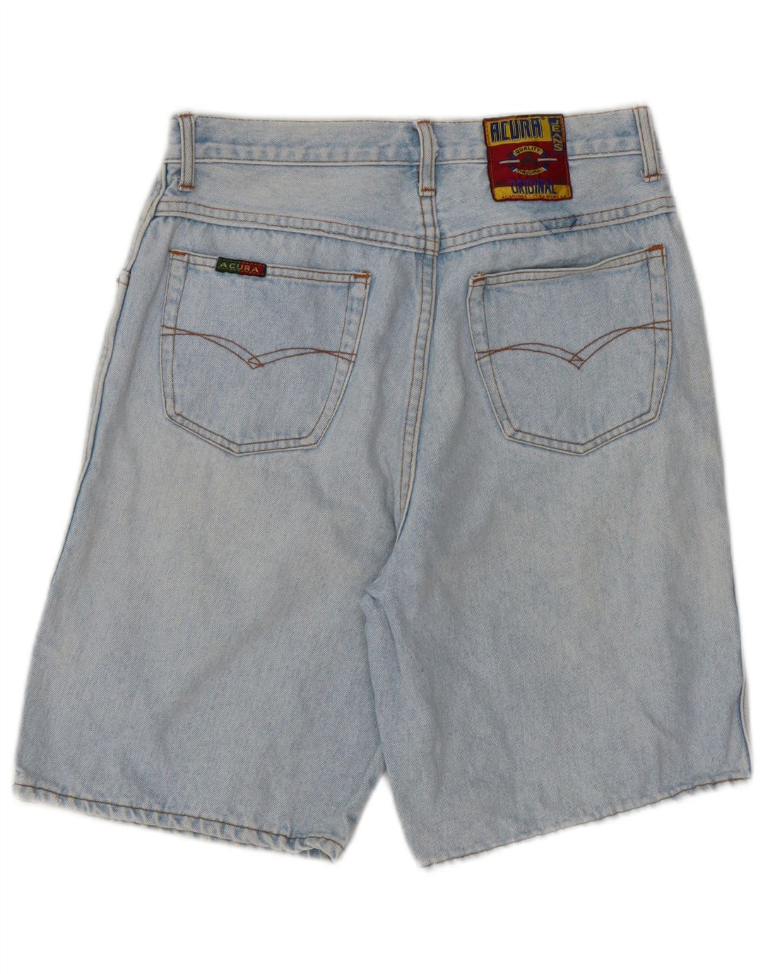 Pantaloncini di jeans da donna VINTAGE W29 cotone blu medio