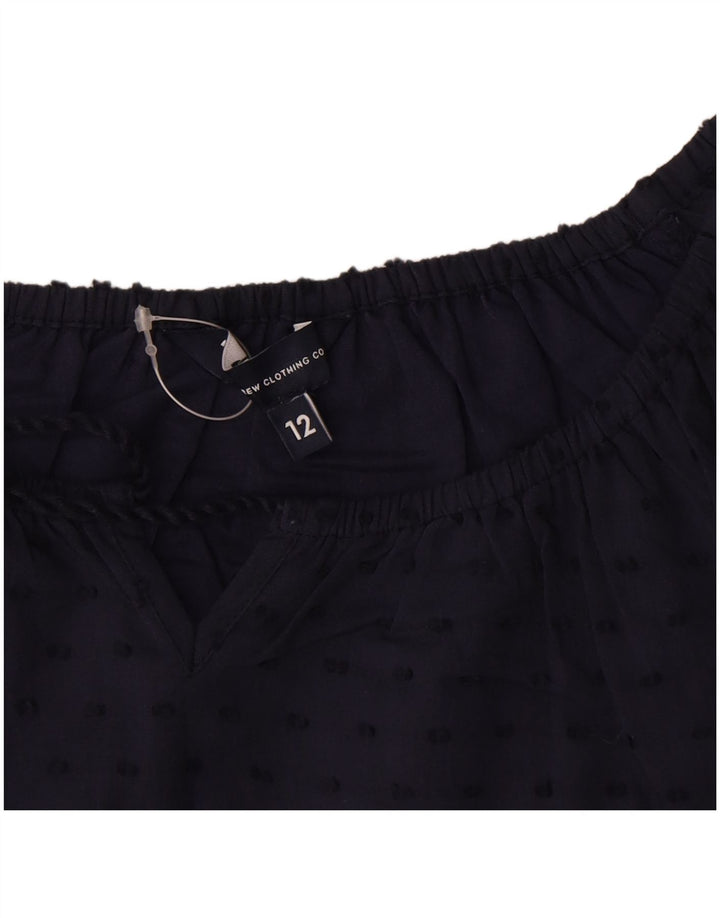 Crew Clothing Abito a trapezio da donna UK 12 Medio Blu navy maculato
