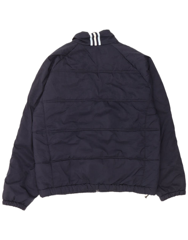 Giacca imbottita da uomo Adidas UK 42 XL poliestere blu navy