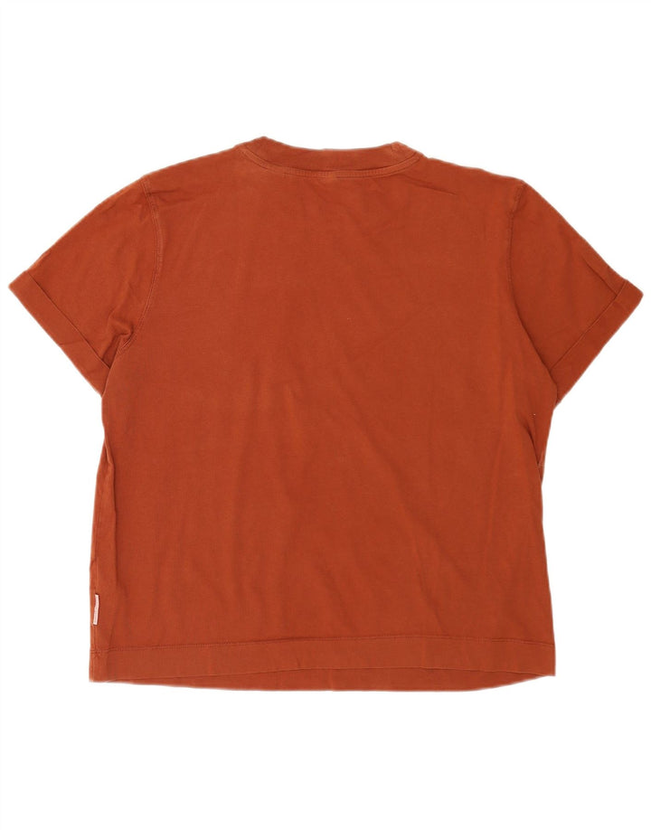 Maglietta da donna Scotch & Soda Top UK 14 Cotone marrone medio