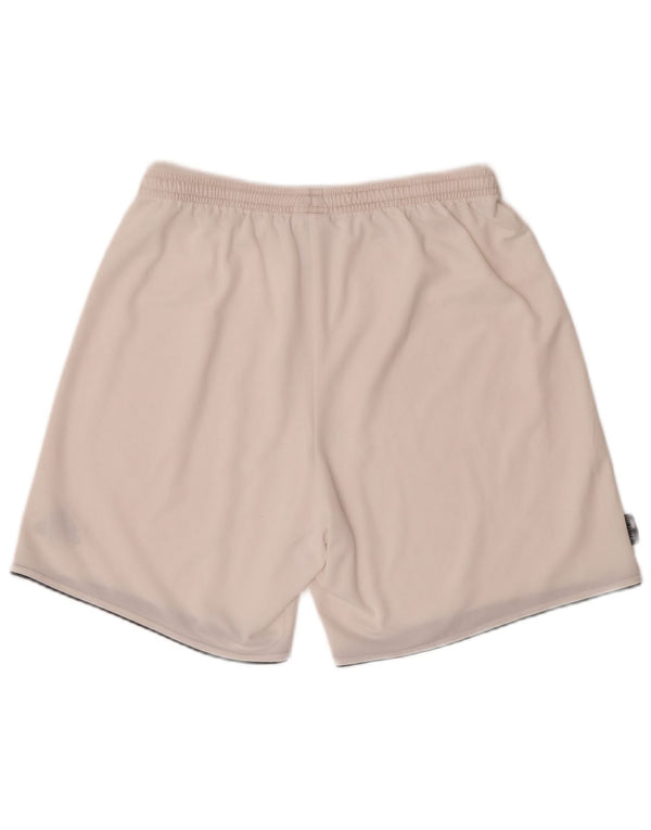 Pantaloncini sportivi Adidas Climalite da uomo grandi in poliestere bianco
