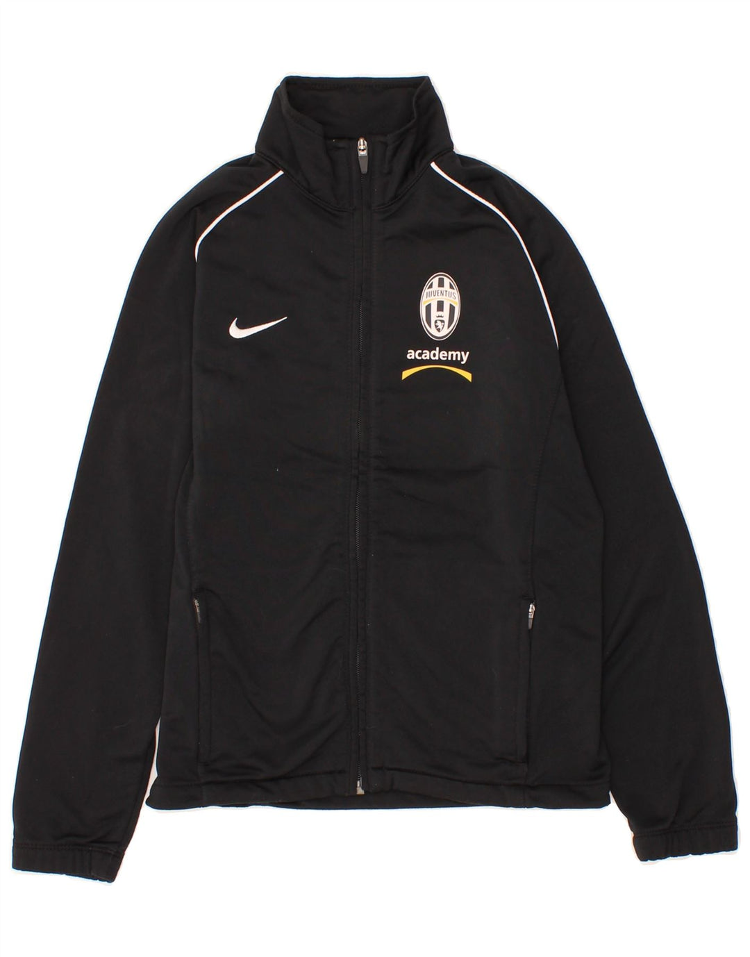 NIKE Boys Juventus Tracksuit Top Jacket 10-11 Years Medium Black Check Vintage Nike and Second-Hand Nike from Messina Hembry 
