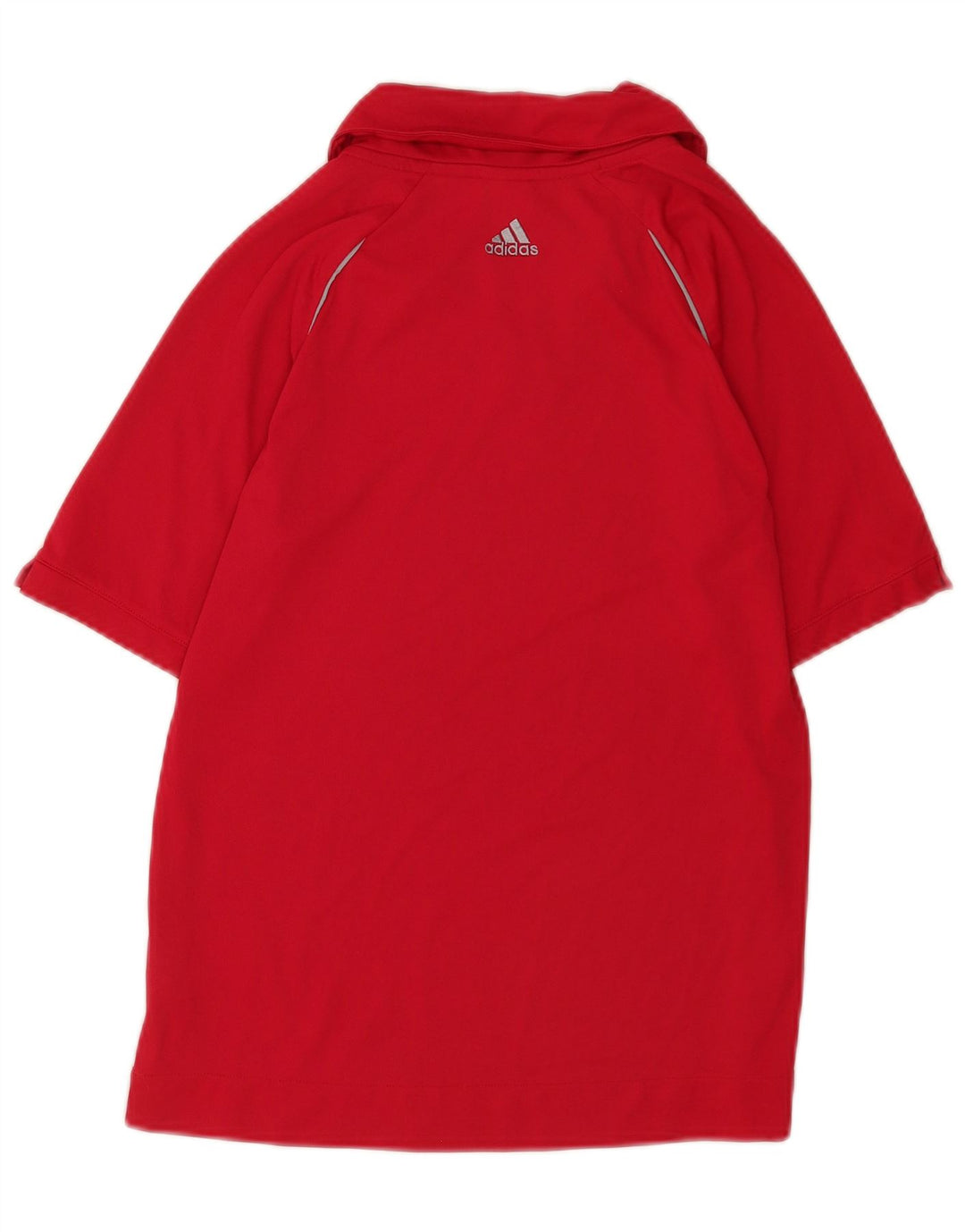 Polo Adidas da donna UK 12 Medium Rosso Poliestere