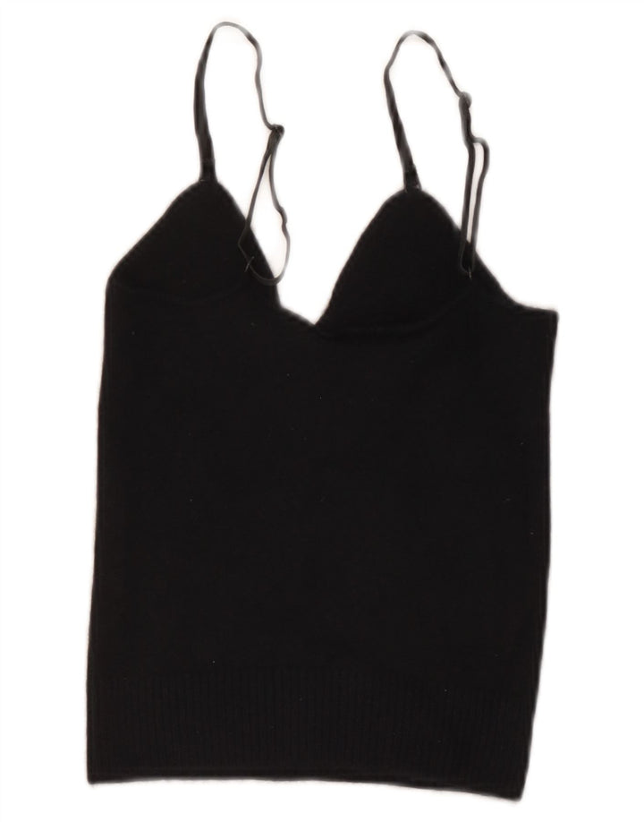 Top corto da donna Emporio Armani IT 40 piccolo in lana blu navy