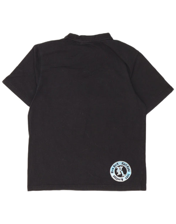 T-shirt grafica da uomo dal taglio ampio Karl Kani XS in cotone nero