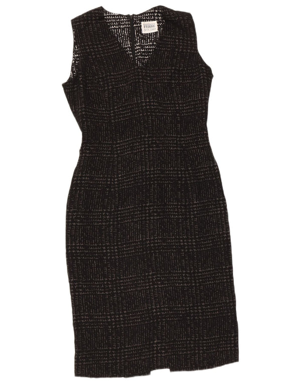Abito tubino da donna Gianfranco Ferre UK 10 piccolo pied de poule nero