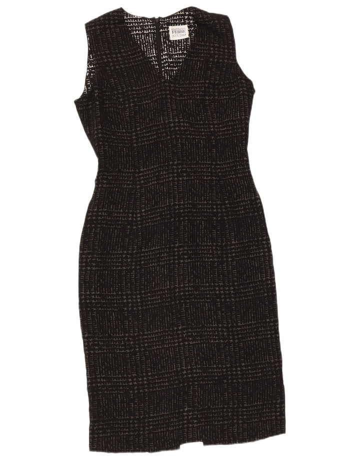 Abito tubino da donna Gianfranco Ferre UK 10 piccolo pied de poule nero