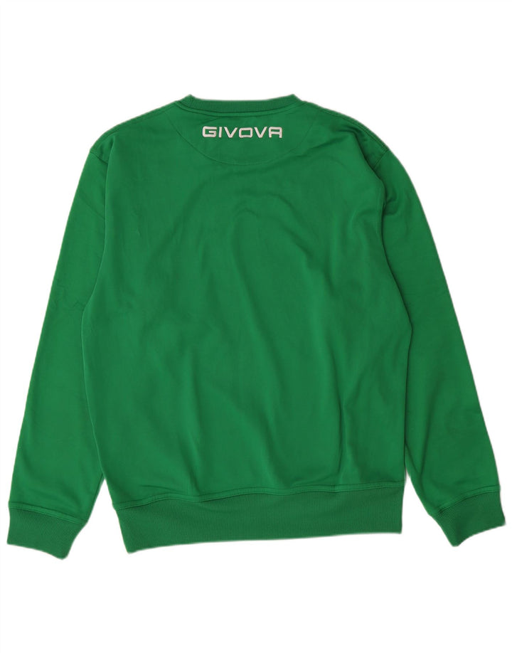 GIVOVA Felpa con grafica da uomo Maglione verde medio in poliestere