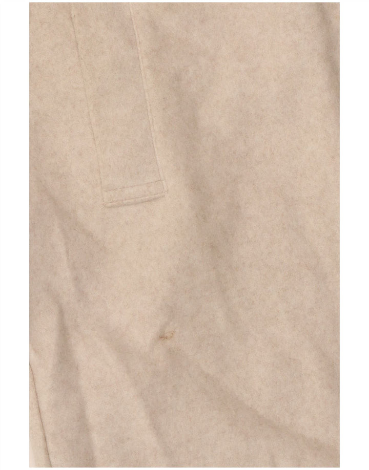 Cappotto con cappuccio da donna Zara UK 12 Poliestere beige medio